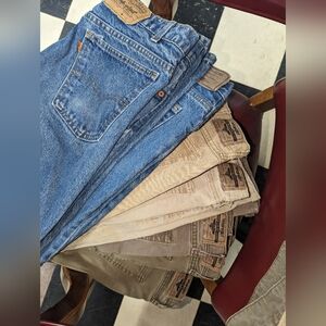 9 Pairs Men Pants Lot Sz 38x30